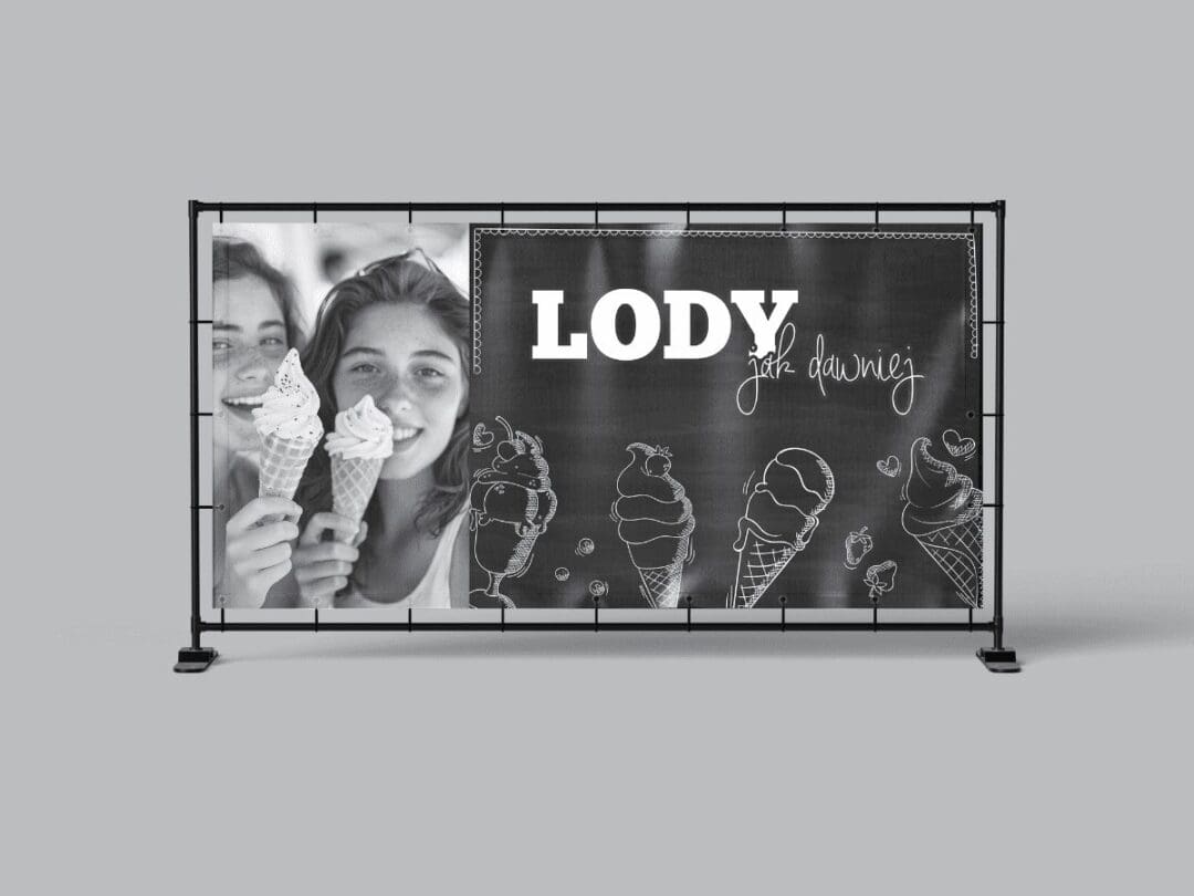 BANER PREMIUM - LODY JAK DAWNIEJ KRAFTOWE - 200X100 CM - SUPER JAKOŚĆ ...