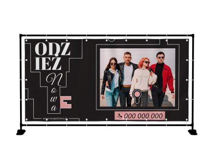 BANER PREMIUM - ODZIEŻ NOWA UŻYWANA - 200X100 CM - SUPER JAKOŚĆ!