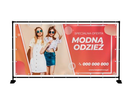 BANER PREMIUM - MODNA ODZIEŻ - 200X100 CM - SUPER JAKOŚĆ!!