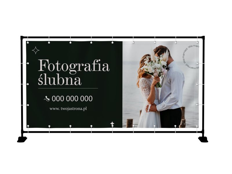 Baner Premium - Fotografia Ślubna - 2X1M -  SUPER JAKOŚĆ!