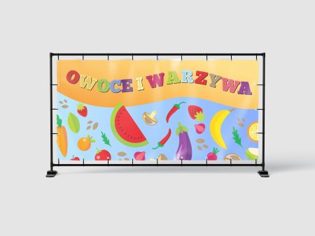 BANER REKLAMOWY - OWOCE WARZYWA SKLEP - 200X100 CM - SUPER JAKOŚĆ!