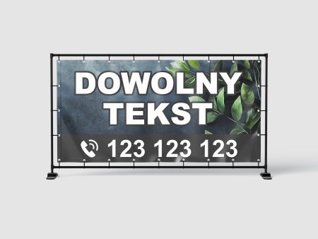 BANER REKLAMOWY - DOWOLNY TEKST - KW3 - 200X100 CM SUPER JAKOŚĆ!