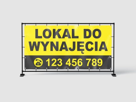 BANER REKLAMOWY - LOKAL DO WYNAJĘCIA WZ. 2 - 200 X 100 CM