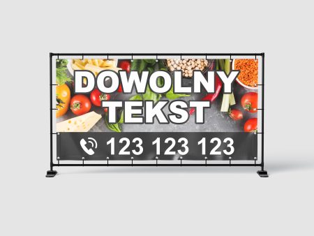 BANER REKLAMOWY - DOWOLNY TEKST - wrz2 - 200X100 CM SUPER JAKOŚĆ!