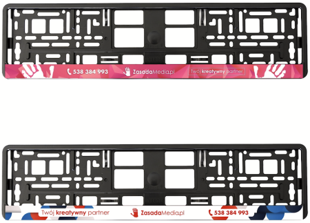 Ramki pod Tablice Rejestracyjne z Nadrukiem UV – Trwałe i Wyjątkowe