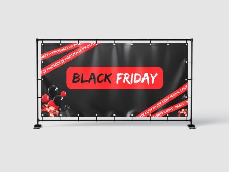 BANER REKLAMOWY - BLACK FRIDAY -200X100 CM - SUPER JAKOŚĆ!