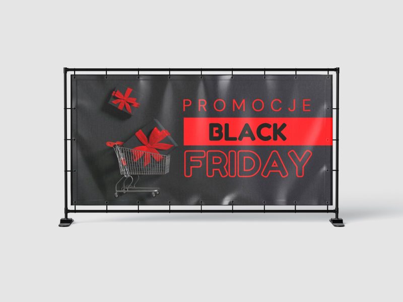 BANER REKLAMOWY - BLACK FRIDAY - 200X100 CM - SUPER JAKOŚĆ!