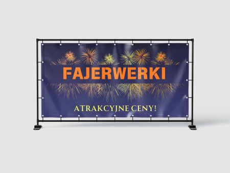 BANER PREMIUM - FAJERWERKI - 200 x 100 CM - SUPER JAKOŚĆ!