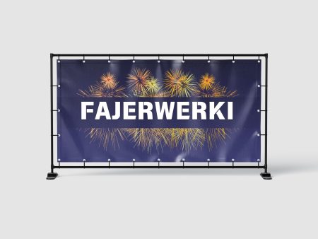 BANER REKLAMOWY - FAJERWERKI - 200 x 100 CM - SUPER JAKOŚĆ!