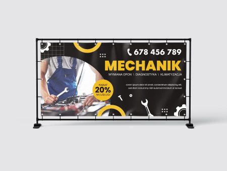 BANER REKLAMOWY - MECHANIK - 200X100 CM - SUPER JAKOŚĆ!