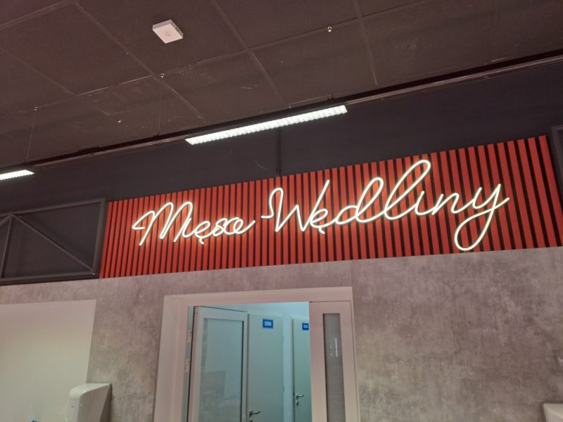 "Mięso Wędliny" - Ekskluzywny Neon LED