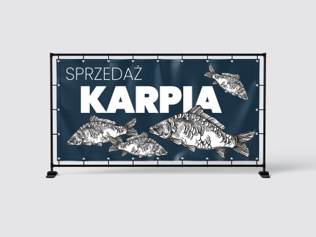 BANER PREMIUM - SPRZEDAŻ KARPIA - 200X100 CM - SUPER JAKOŚĆ!