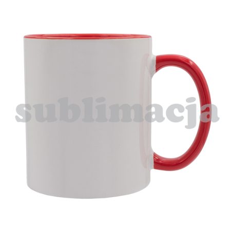 Kubek z powłoką sublimacyjną Gaeta 330 ml, czerwony