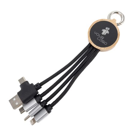 Kabel do ładowania 3w1 z podświetlanym logo